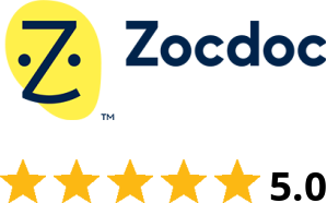 5.0 stars on Zocdoc